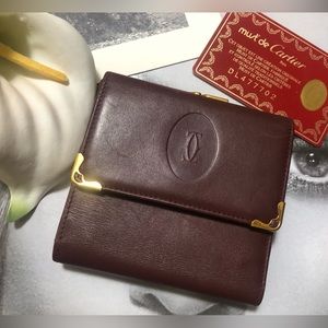 Cartier wallet with the authenticity card